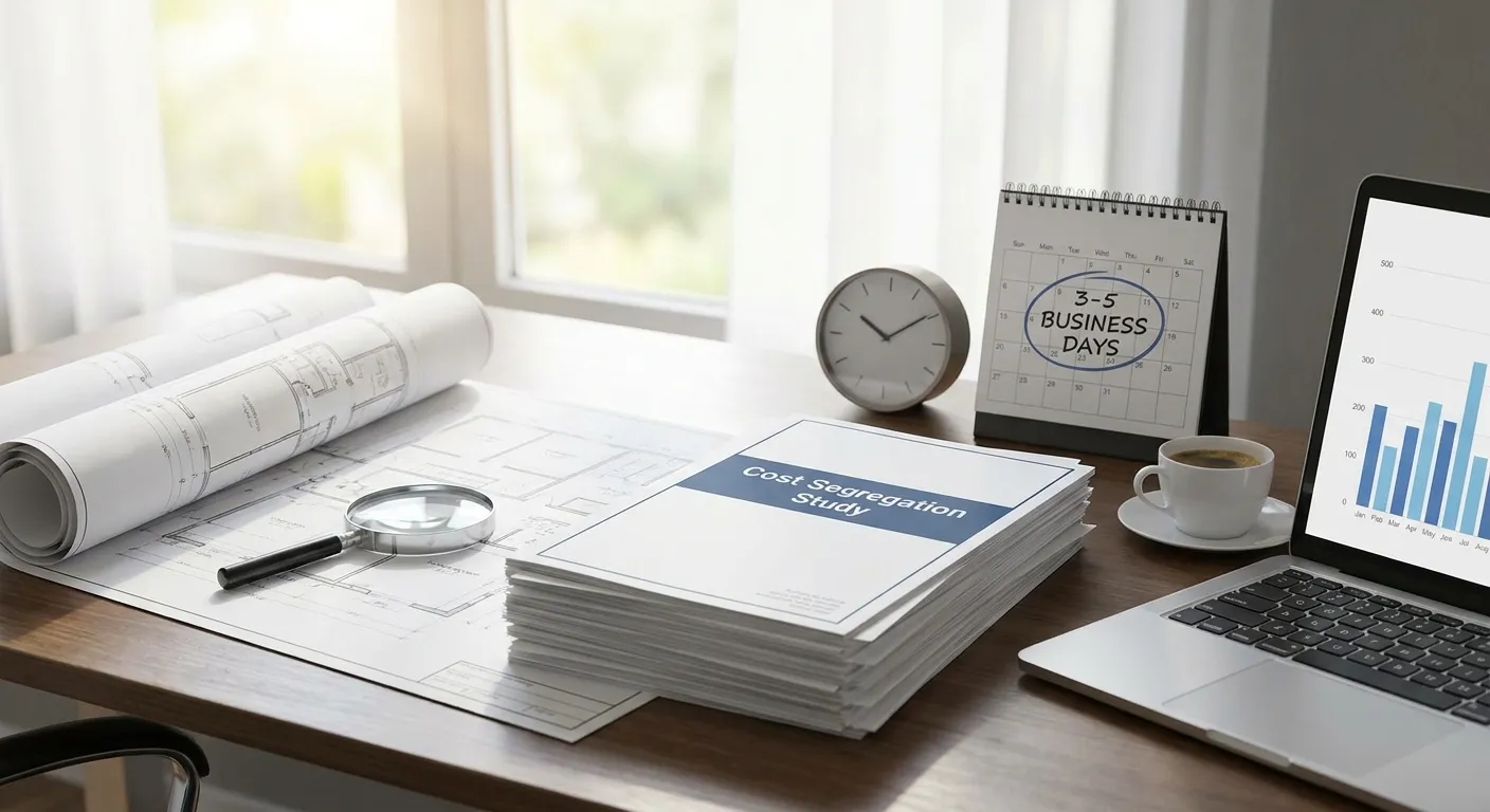 Cost segregation study turnaround: what 3-5 business days actually includes